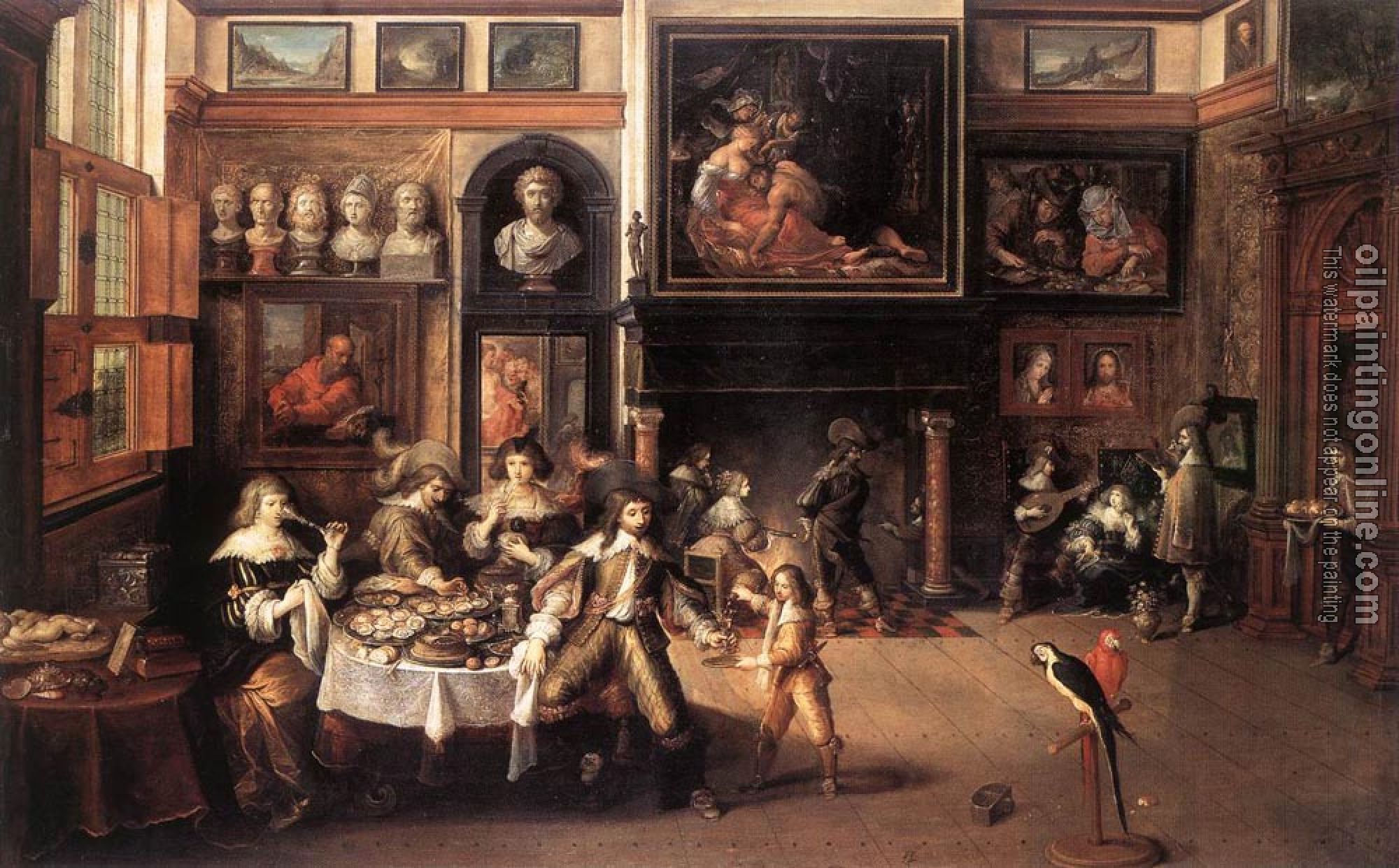 Frans the Younger Francken - Supper At The House Of Burgomaster Rockox
